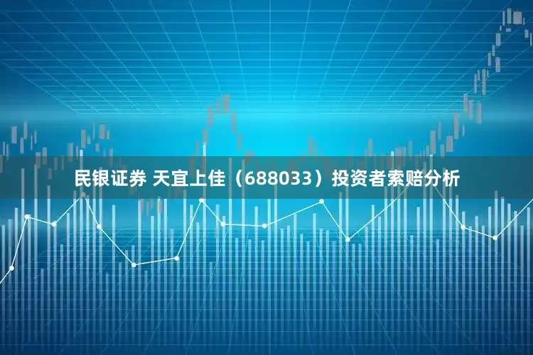 民银证券 天宜上佳（688033）投资者索赔分析