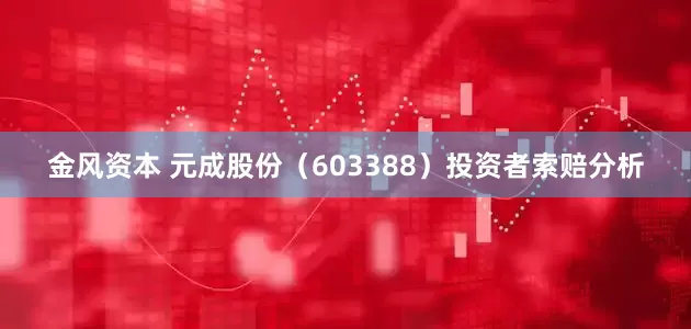 金风资本 元成股份（603388）投资者索赔分析