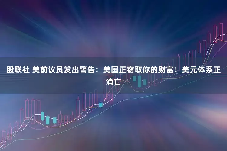 股联社 美前议员发出警告：美国正窃取你的财富！美元体系正消亡