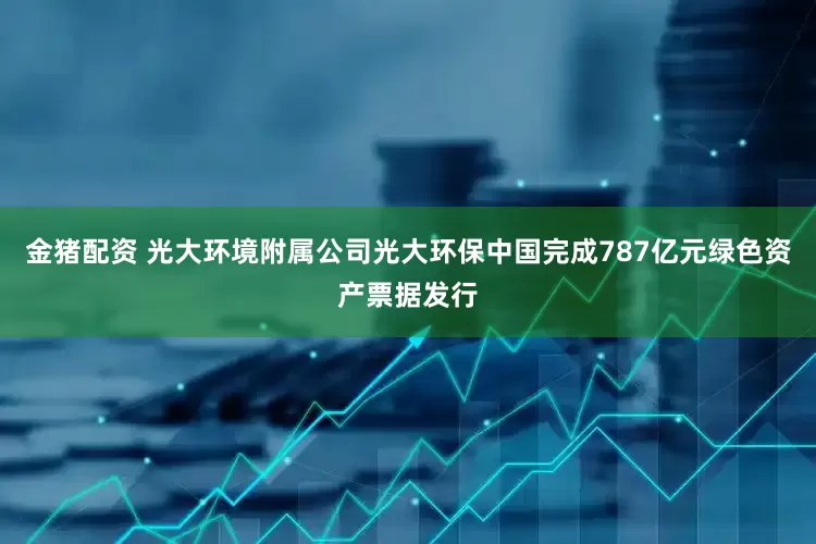 金猪配资 光大环境附属公司光大环保中国完成787亿元绿色资产票据发行